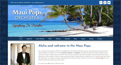 Desktop Screenshot of mauipops.org